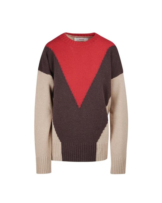 Jucca Red Round-Neck Knitwear