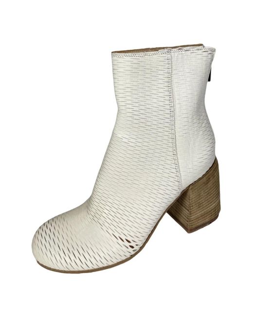 LEMARGO Gray Heeled Boots