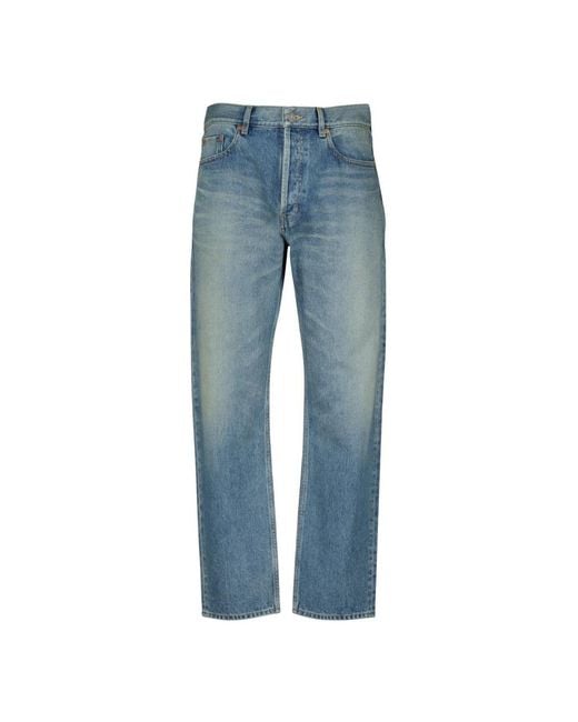 Saint Laurent Blue Straight Fit Jeans for men