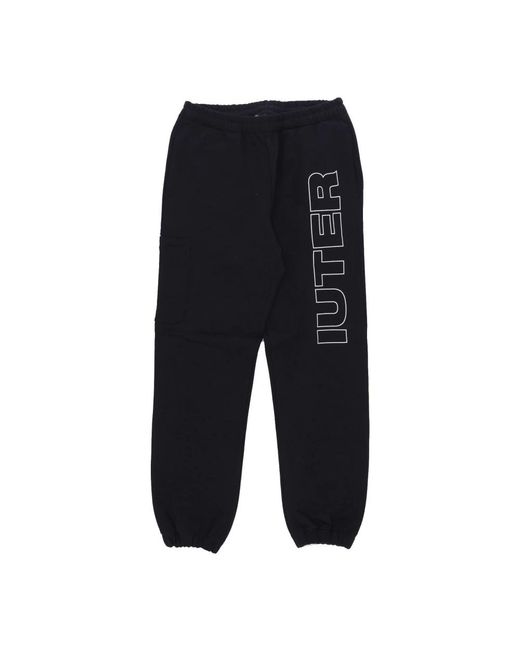 Iuter Black Sweatpants for men