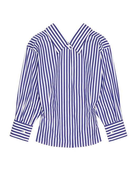 Givenchy Lange Mouwen Gestreept Shirt in het Blue
