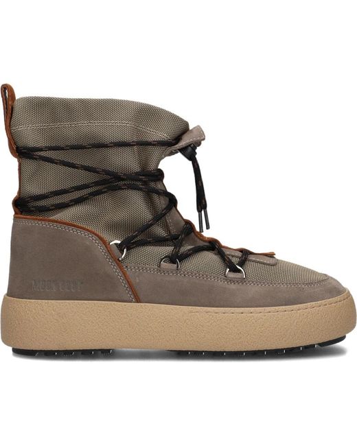 Moon Boot Grüne Schnür-Ankle Boots in Brown für Herren