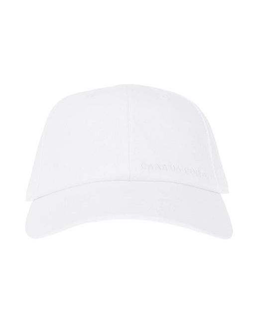 Canada Goose Accessoires ,Wit ,Katoen Weekend Cap in het White