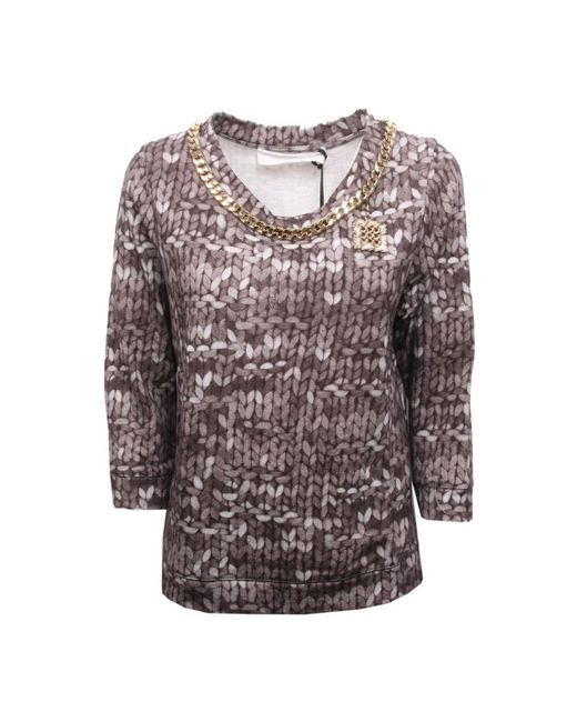 Blouses Elisabetta Franchi en coloris Brown