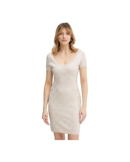 Guess Logo 4G Jurk in het White