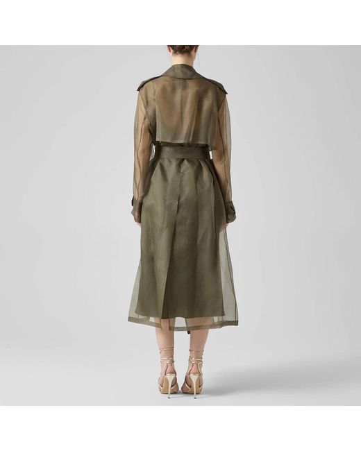 FEDERICA TOSI Green Belted Coats