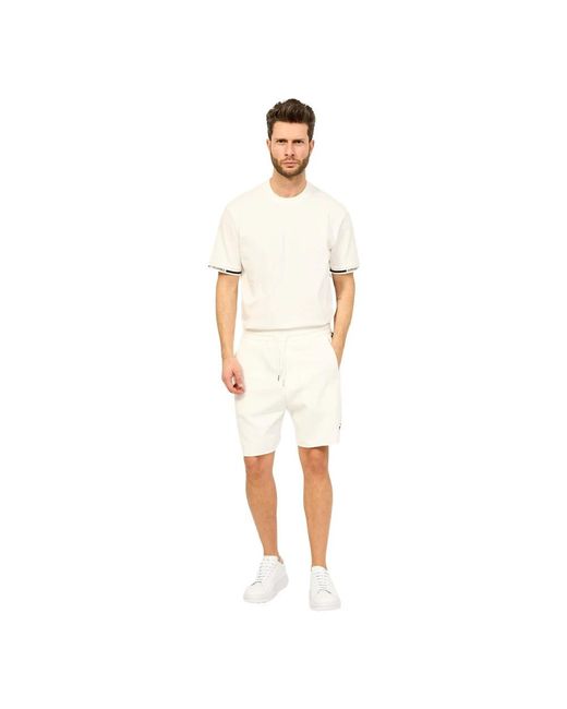 Armani Exchange White Casual Shorts for men