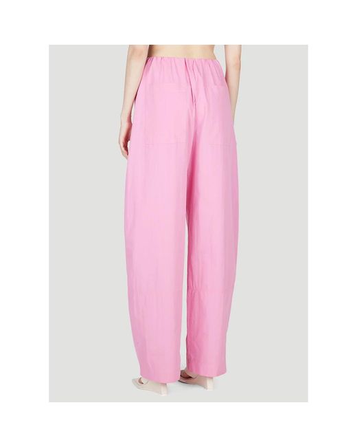 Paris Georgia Pink Cotton-blend cocoon track pants