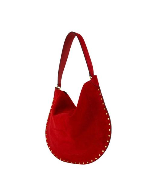 Isabel Marant Red Oskan Soft Ga Shoulder Bag