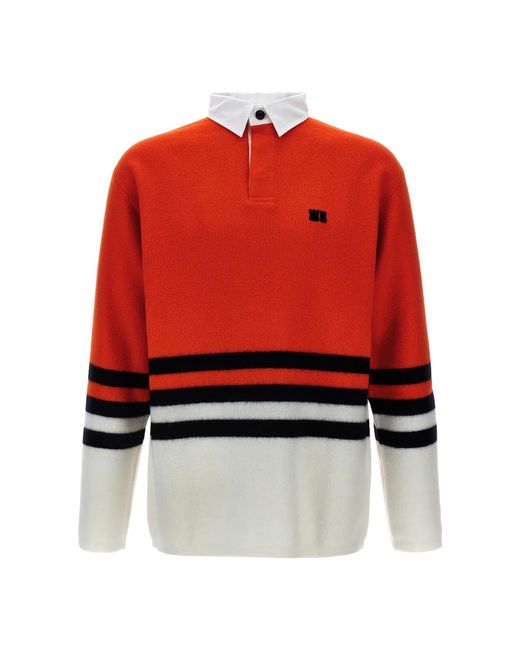 Wales Bonner Red Round-Neck Knitwear for men