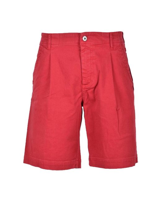 Bikkembergs Red Casual Shorts for men