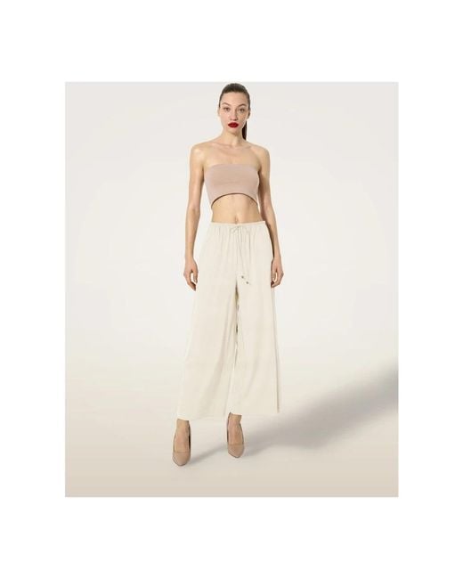 Wolford White Wide Trousers