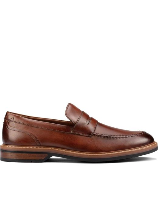 Clarks Brown Loafers for men
