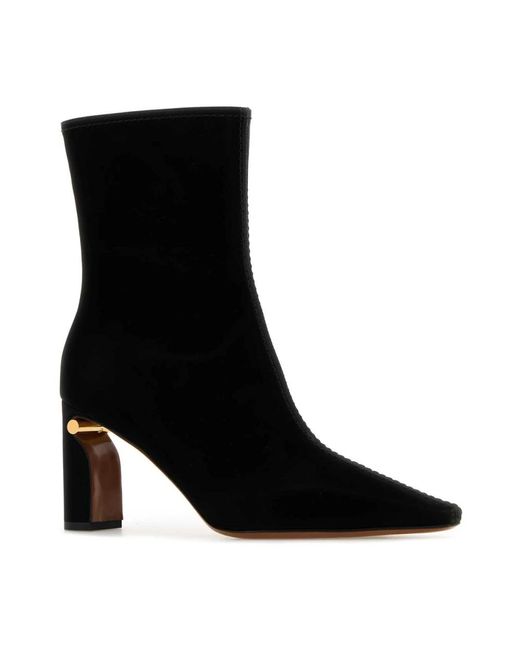 McQueen Black Heeled Boots