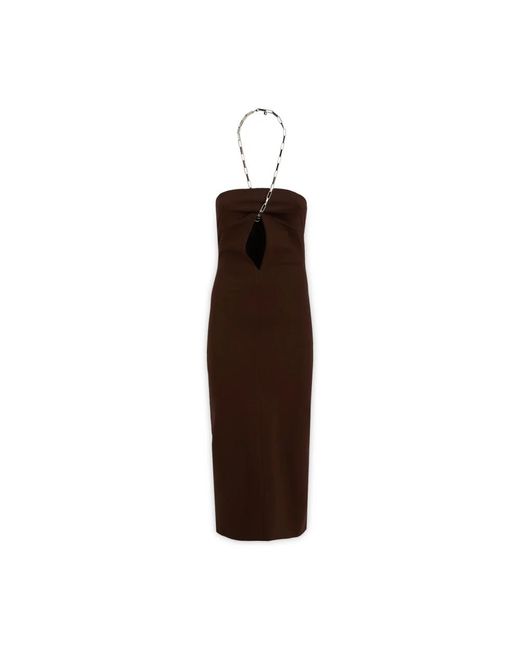 The Attico Brown Midi Dresses