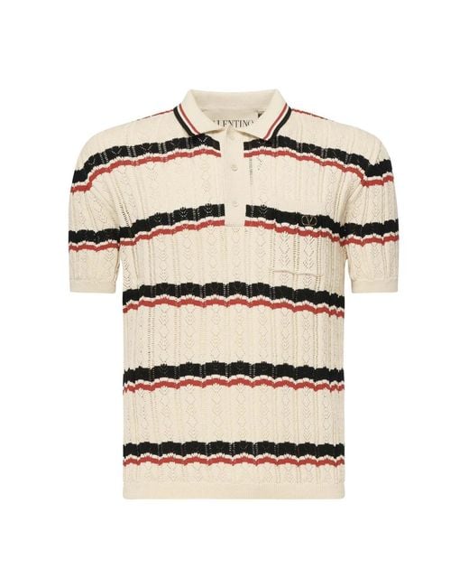 Valentino Garavani Natural Polo Shirts for men