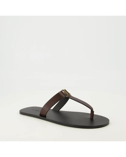 Saint Laurent Black Flip Flops for men