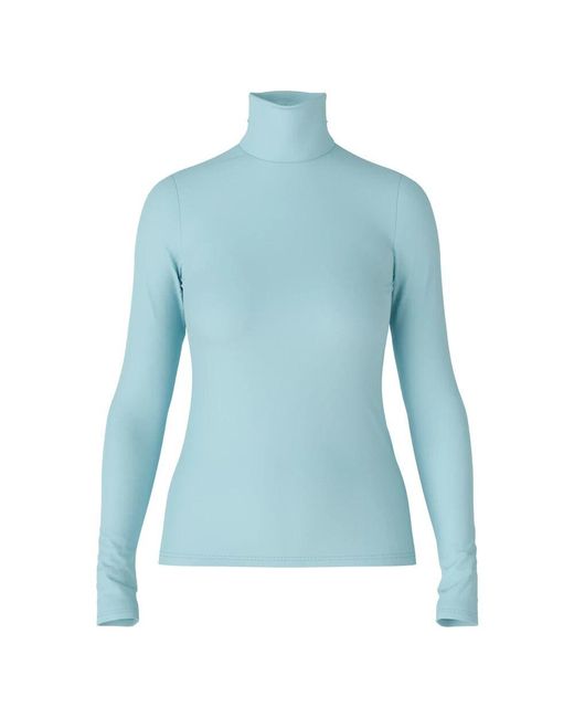 Marc Cain Blue Elegantes Langarm-Turtleneck-Shirt
