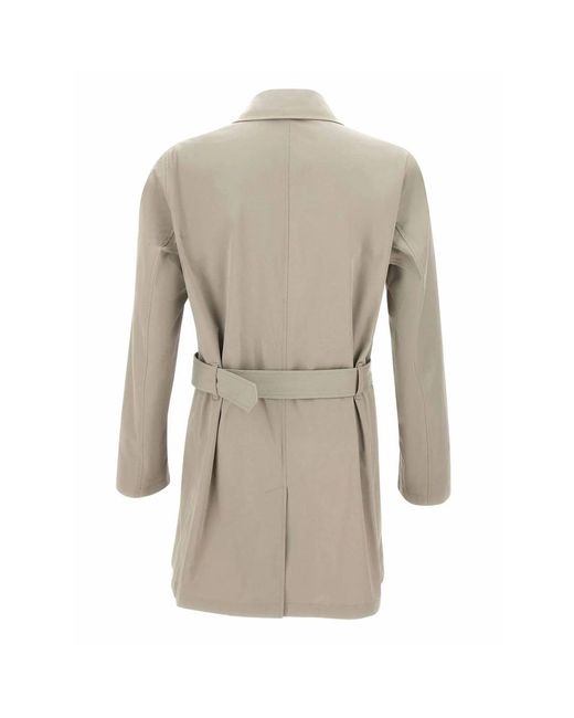 Herno Jassen ,Katoen Belted Trench Coat in het Gray voor heren