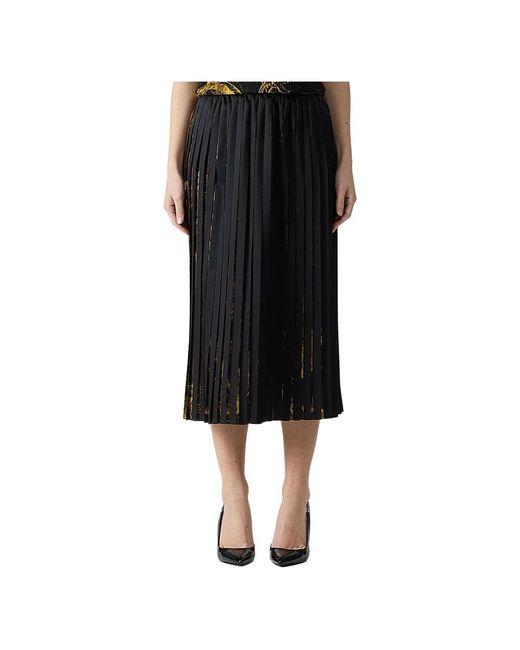 Versace Black Midi Skirts