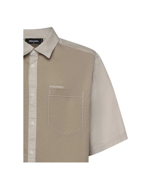 DSquared² Natural Short Sleeve Shirts for men
