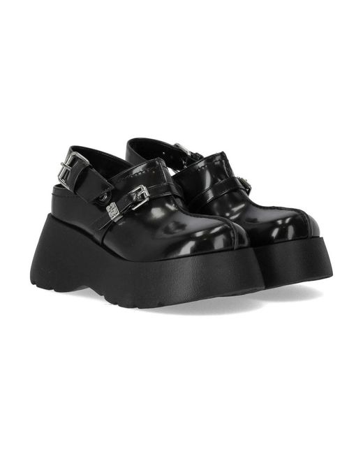 Ganni Black Wedges