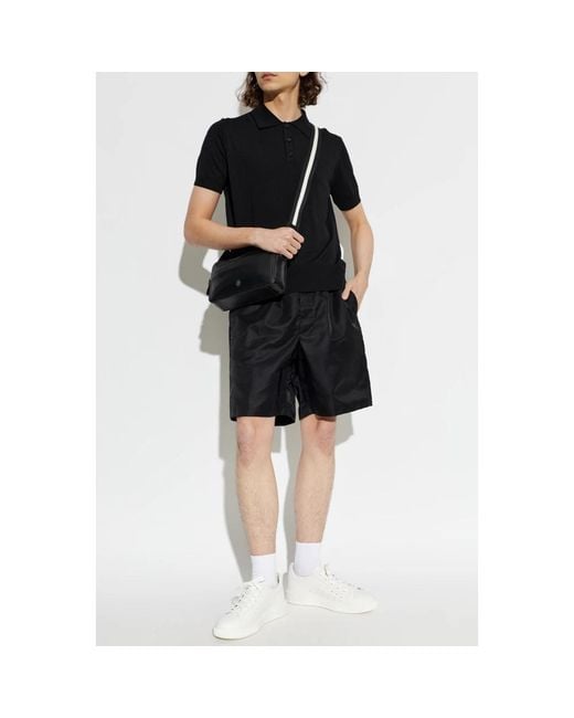 AMI Black Casual Shorts for men