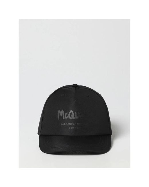 Alexander McQueen Graffiti Baseball Cap in Black für Herren