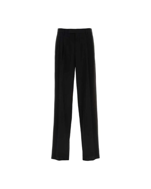 Versace Broeken ,Zwart ,Zwarte Viscose Blend Broek in het Black voor heren