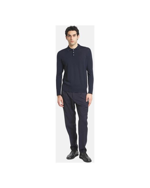 Barena Blue Slim-Fit Trousers for men