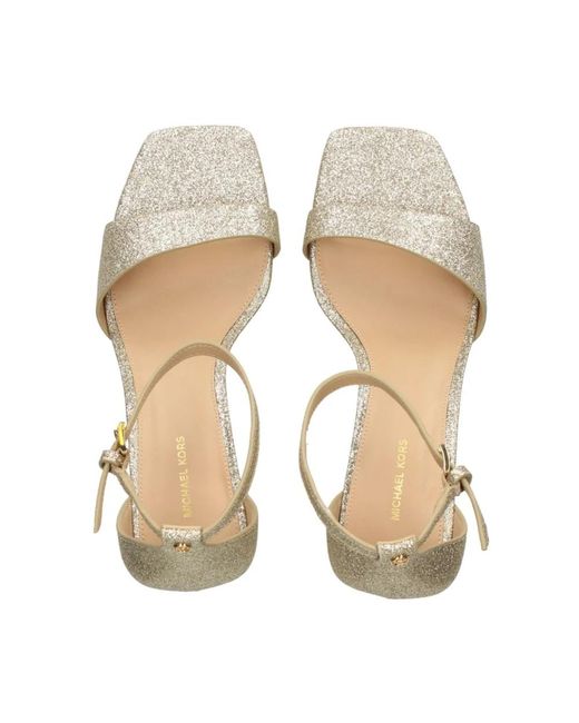 Michael Kors Metallic Goldene sandalen für frauen