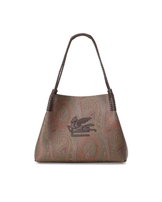 Etro Brown Shopping Bags