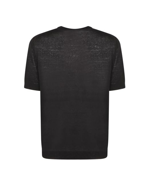 Dell'Oglio Black Polo Shirts for men