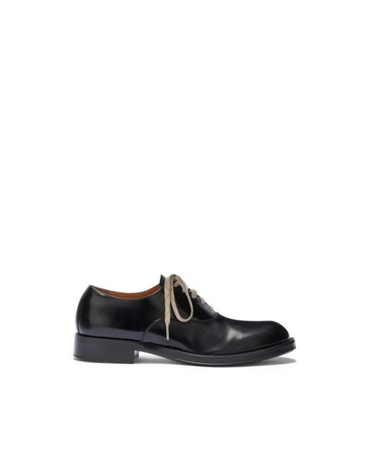 Dries Van Noten Black Laced Shoes for men