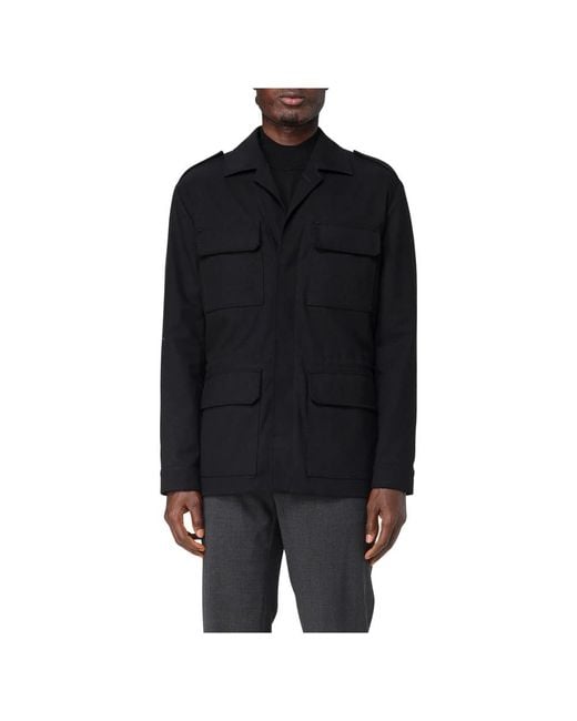 Paolo Pecora Black Light Jackets for men