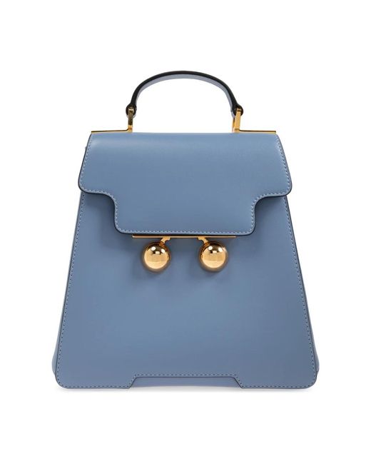 Marni Tassen ,Blauw ,Leer Backpack Trunkaroo in het Blue