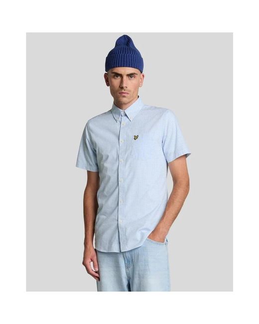 Lyle & Scott Blue Short Sleeve Shirts for men