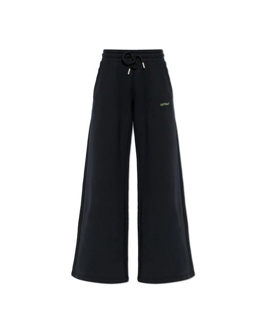 Off-White c/o Virgil Abloh Blue Wide Trousers