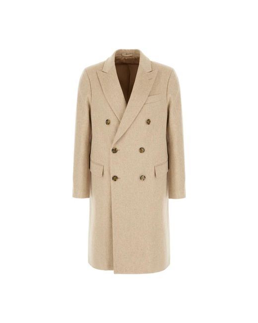 Lardini Double-Breasted Coats in het Natural voor heren