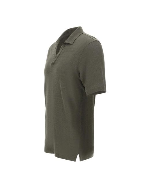 Gran Sasso Green Polo Shirts for men