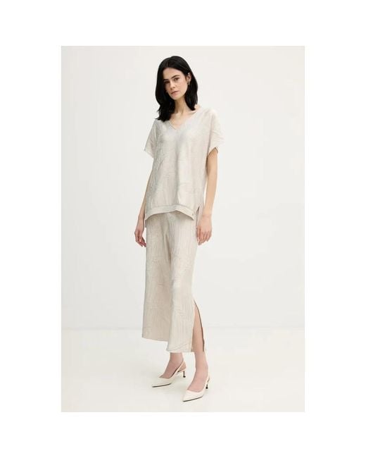 Joseph Ribkoff Overhemden ,Polyester Blouse in het White