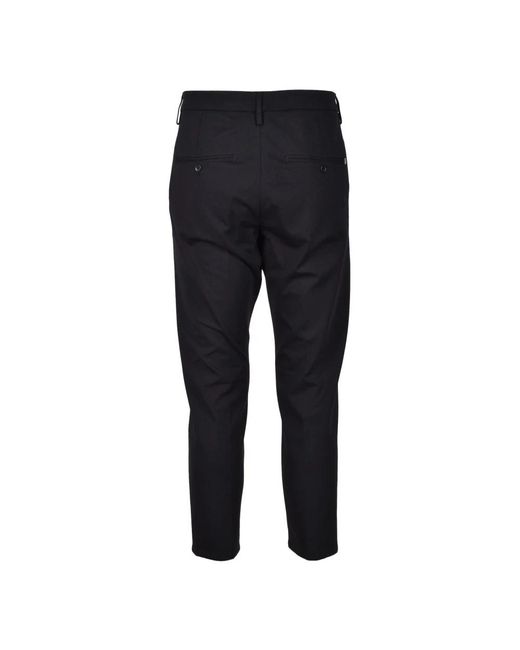 Dondup Black Slim-Fit Trousers for men