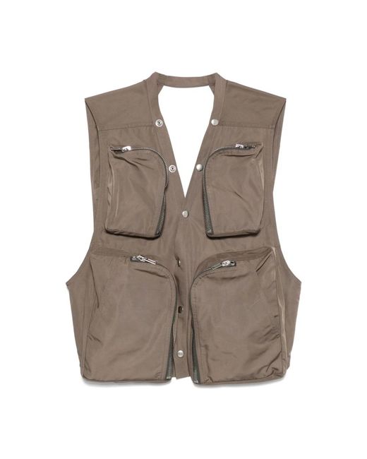 Rick Owens Brown Vests for men
