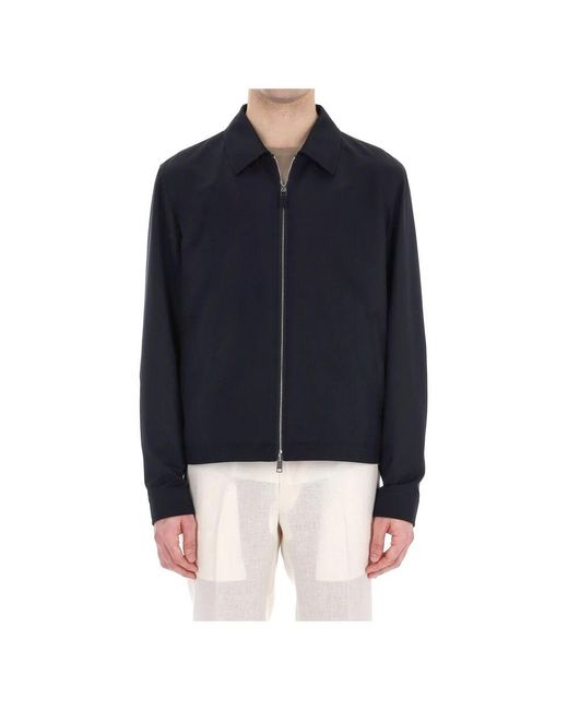 Zegna Blue Zip-Throughs for men