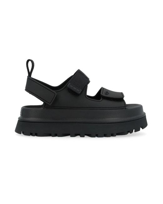 Ugg Schoenen ,Zwart ,Polyester Golden Glow Sandaal in het Black
