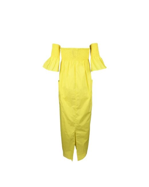 Semicouture Yellow Maxi Dresses