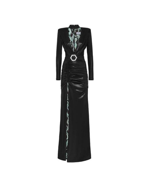 Philipp Plein Black Elegantes schwarzes kleid saecwrg3332pjy002n02