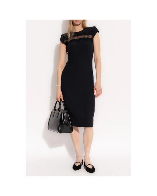 McQueen Black Midi Dresses