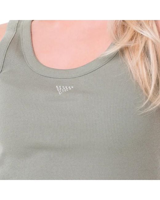 Guess Gray Geripptes Tanktop Für Frauen