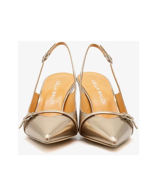 Lella Baldi Capra Specchio Pump in het Metallic